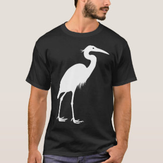 Underbar blåttHeronvit Tee Shirt