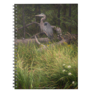 Underbar Blue Heron 8917 Anteckningsbok