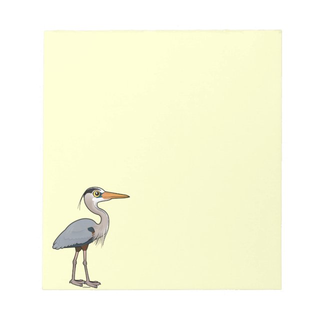 Underbar Blue Heron Anteckningsblock (Framsida)