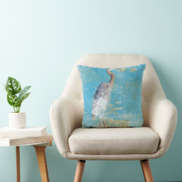 Underbar Blue Heron Art Kudde