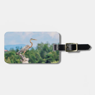 Underbar Blue Heron Bagagebricka