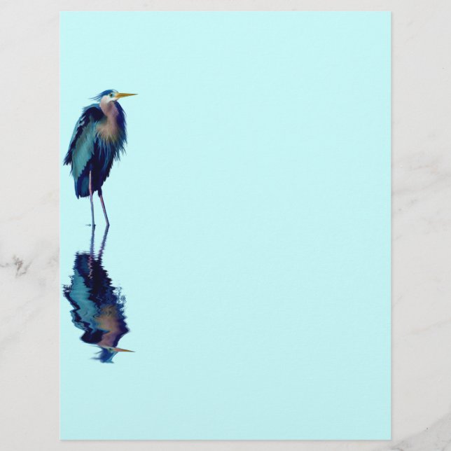Underbar Blue Heron Birdlover's Wildlife Design (Framsida)