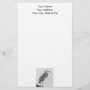 Underbar Blue Heron Brevpapper