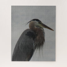Underbar Blue Heron Jigszle Puzzle