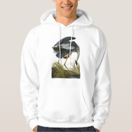 Underbar Blue Heron, John James Audubon Sweatshirt Med Luva