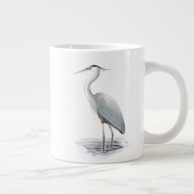 Underbar Blue Heron Jumbo Mugg (Höger)