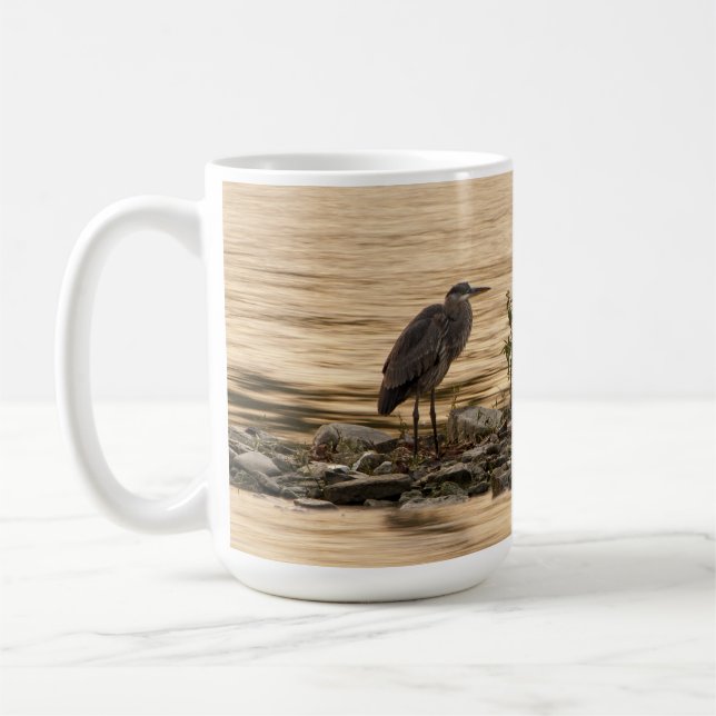 Underbar Blue Heron Kaffemugg (Vänster)