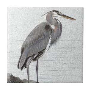 Underbar Blue Heron Kakelplatta