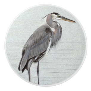 Underbar Blue Heron Knopp