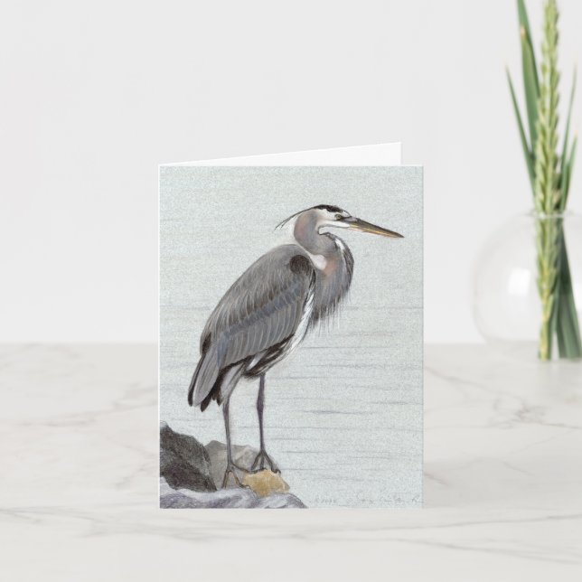 Underbar Blue Heron Kort (Framsida)