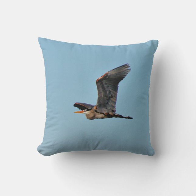 Underbar Blue Heron Kudde (Framsida)