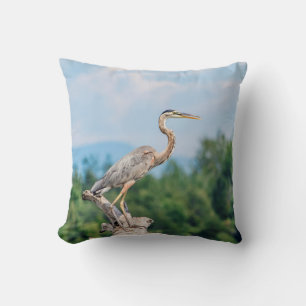 Underbar Blue Heron Kudde