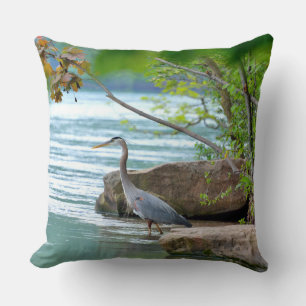 Underbar Blue Heron Kudde