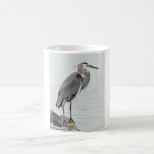Underbar Blue Heron Magisk Mugg