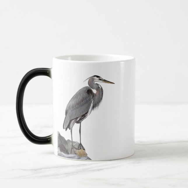 Underbar Blue Heron Magisk Mugg (Vänster)