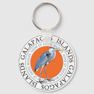 Underbar Blue Heron Nyckelring