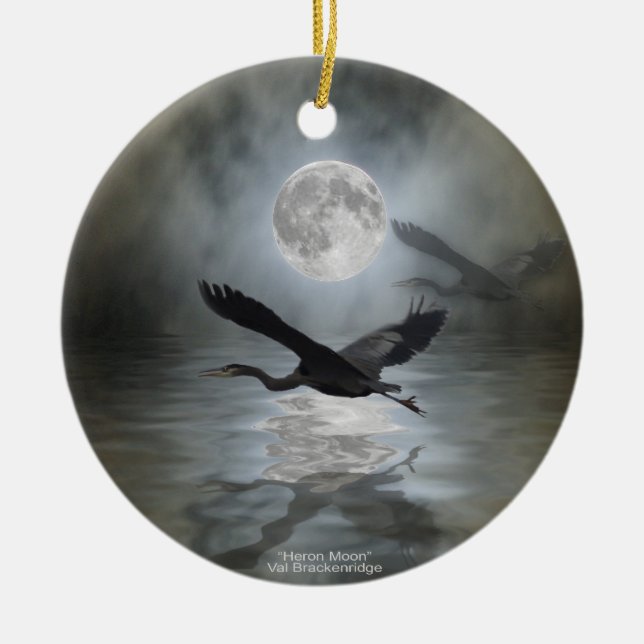 Underbar Blue Heron Ornament (Framsidan)