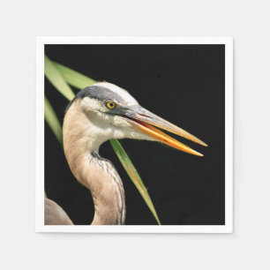 Underbar Blue Heron Pappersservett