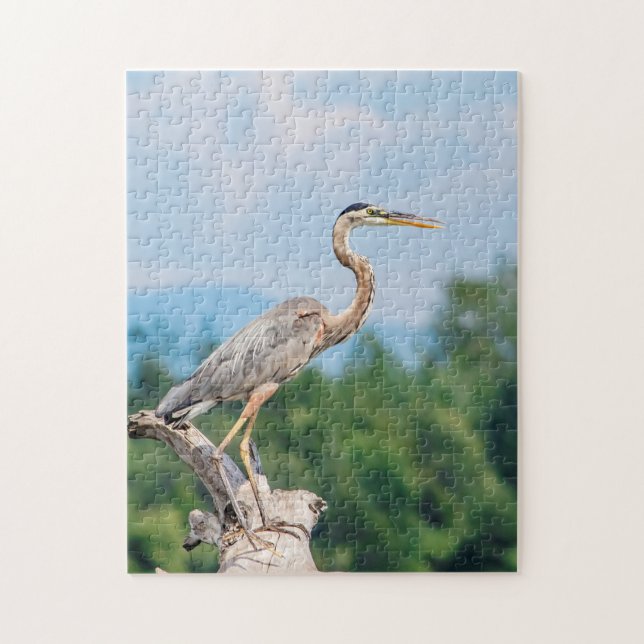 Underbar Blue Heron Pussel (Vertikal)