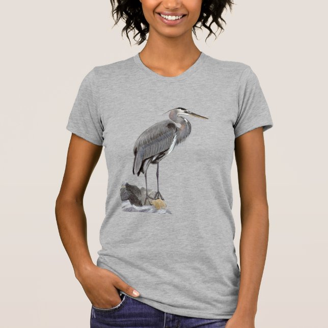 Underbar Blue Heron T-Shirt (Framsida)
