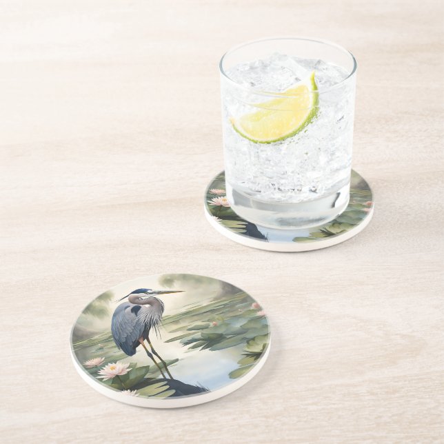Underbar Blue Heron Underlägg (Sidan)