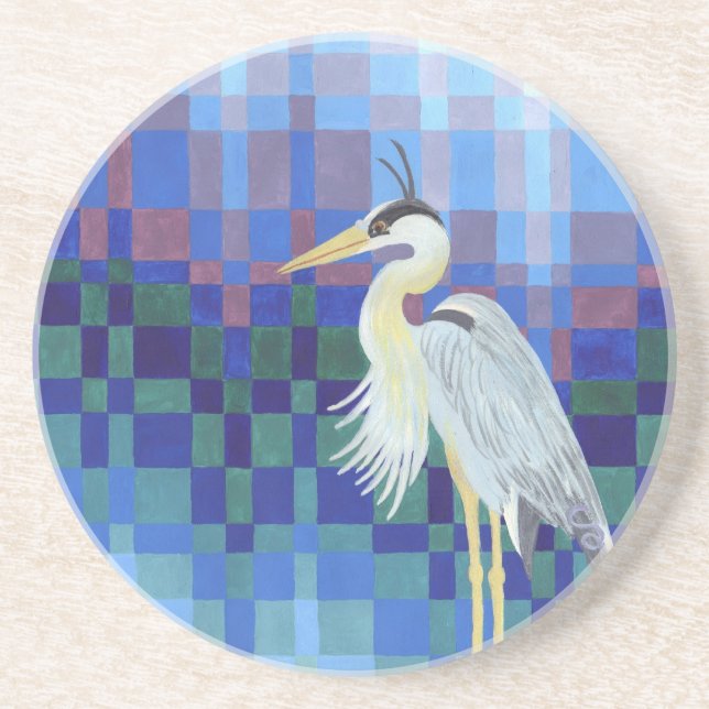 Underbar Blue Heron Underlägg (Framsidan)