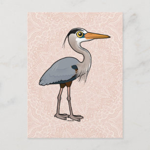 Underbar Blue Heron Vykort