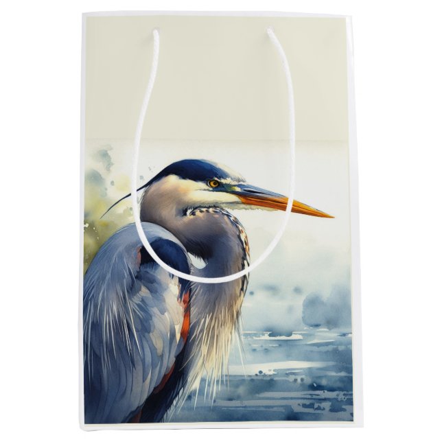 Underbar Blue Heron Wildlife Wetlands Bird Art Nat (Framsidan)