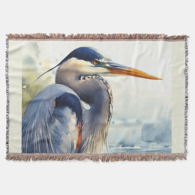 Underbar Blue Heron Wildlife Wetlands Bird Art Nat Filt (Framsidan)