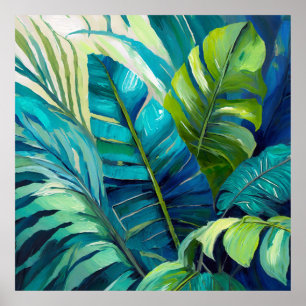 Underbar, Botanisk, Monstera Triptyk Poster