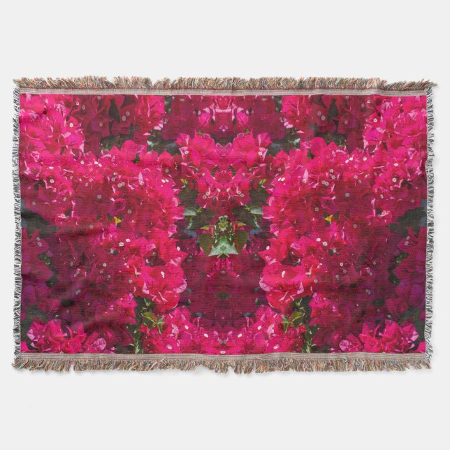 Underbar Bougainvillea Throw Blanket Filt (Framsidan)