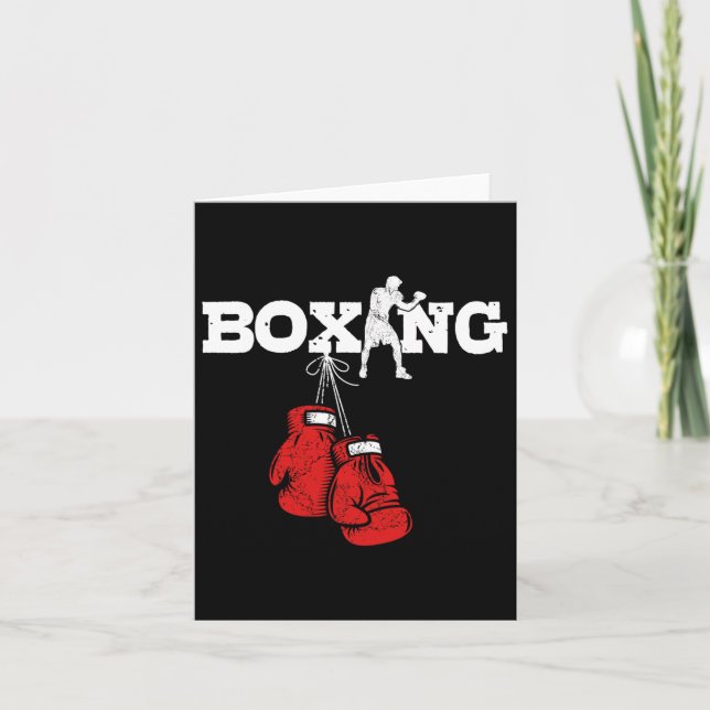 Underbar Boxing Gift Boxing Women Manar Amateur Bo Kort (Framsida)