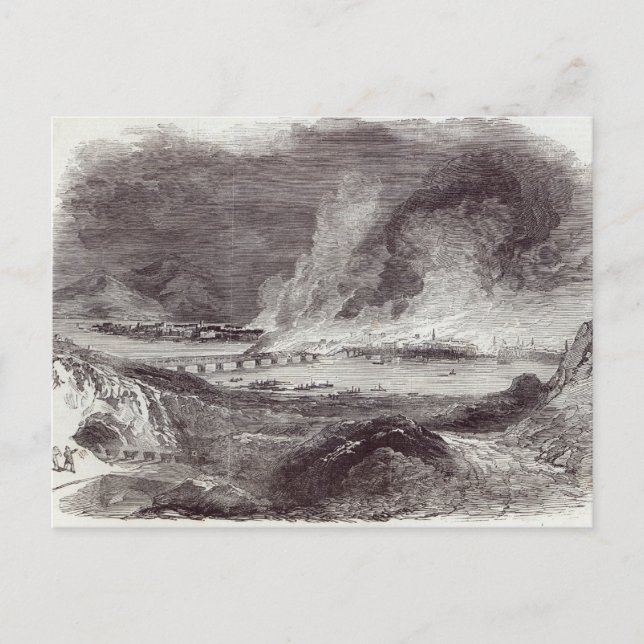 Underbar brand i Pittsburgh Vykort (Framsida)