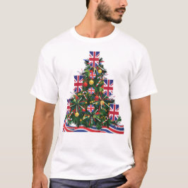 Underbar Britian Julgran Euro British Europe T Shirt