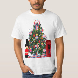 Underbar Britian Julgran Euro British Europe T Shirt
