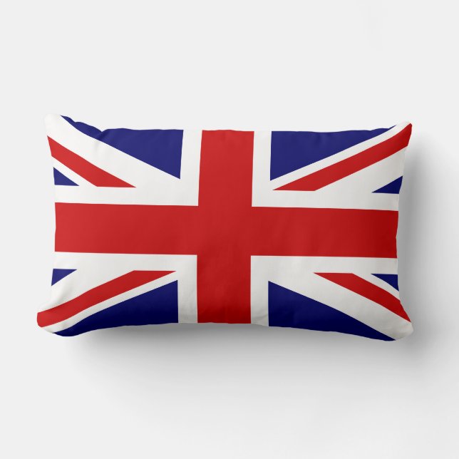 Underbar British Union Jack Pillow Lumbarkudde (Framsida)