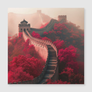 Underbar China på hösten - Magnetkort
