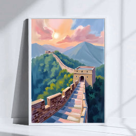 Underbar China | Resmålning Poster