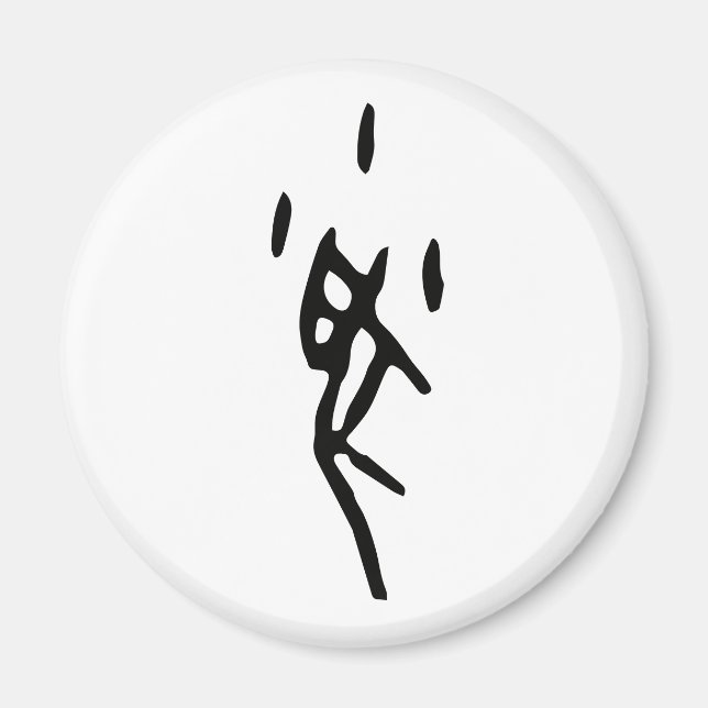 Underbar Chinese Zodiac-Råttan-#001- Magnet (Framsidan)