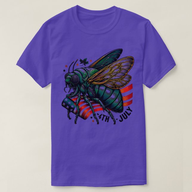 Underbar Cicada 4th july Comeback Tour 2024 Chicag T Shirt (Design framsida)