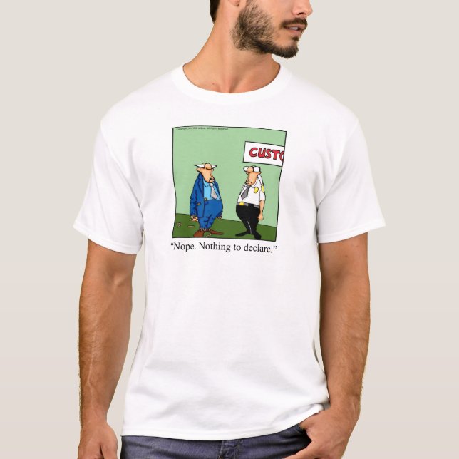 Underbar Cigar Gift med en känsla av Humor! Tee Shirt (Framsida)
