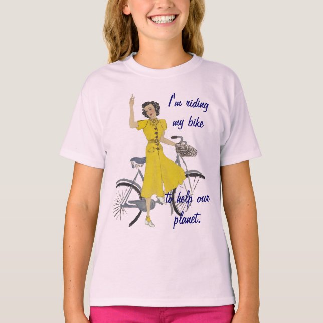underbar cykel dam t-shirt (Framsida)