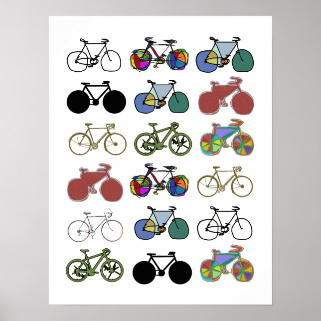 underbar cykling inspirerad dekoration poster (Framsidan)