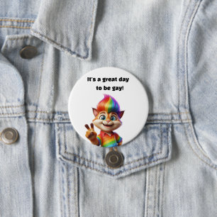 Underbar dag att vara gay knapp