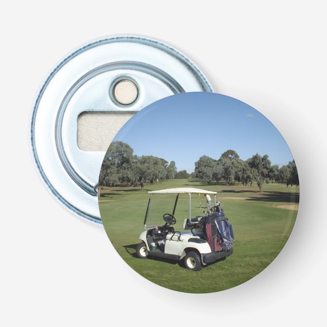 Underbar dag för Golf, Magnetic Flaska-öppnare. Flasköppnare (Framsidan)