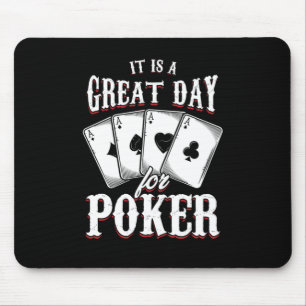 Underbar dag för Poker Casino-kort Spelare-gåva Musmatta