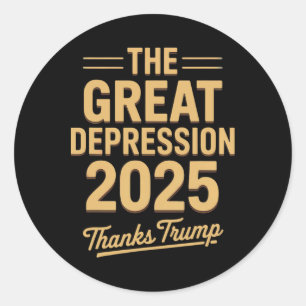 Underbar depression 2025 tack vare den ironiska po runt klistermärke