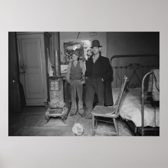 Underbar Depression Bedroom, 1930-talet Poster (Framsidan)