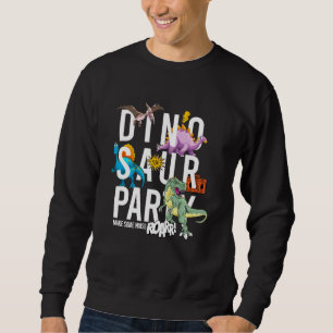 Underbar dinosaurier Vild Animal Tyrannosaurus t R Lång Ärmad Tröja