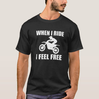 Underbar Dirt Bike Riding Citote Motorcykel Älskar T Shirt